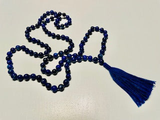 Blue "Sky" Lapis Lazuli Mala Necklace