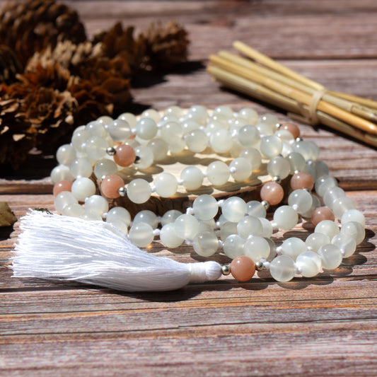 Moonstone Mala Necklace