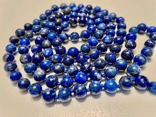 Blue "Sky" Lapis Lazuli Mala Necklace